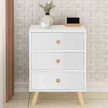 1roll White  Wood Grain PVC Waterproof Furniture Wooden Door Cabinet Refurbished Vintage Sticker Self Adhesive Wallpaper Thickened - Multicolor - View 1