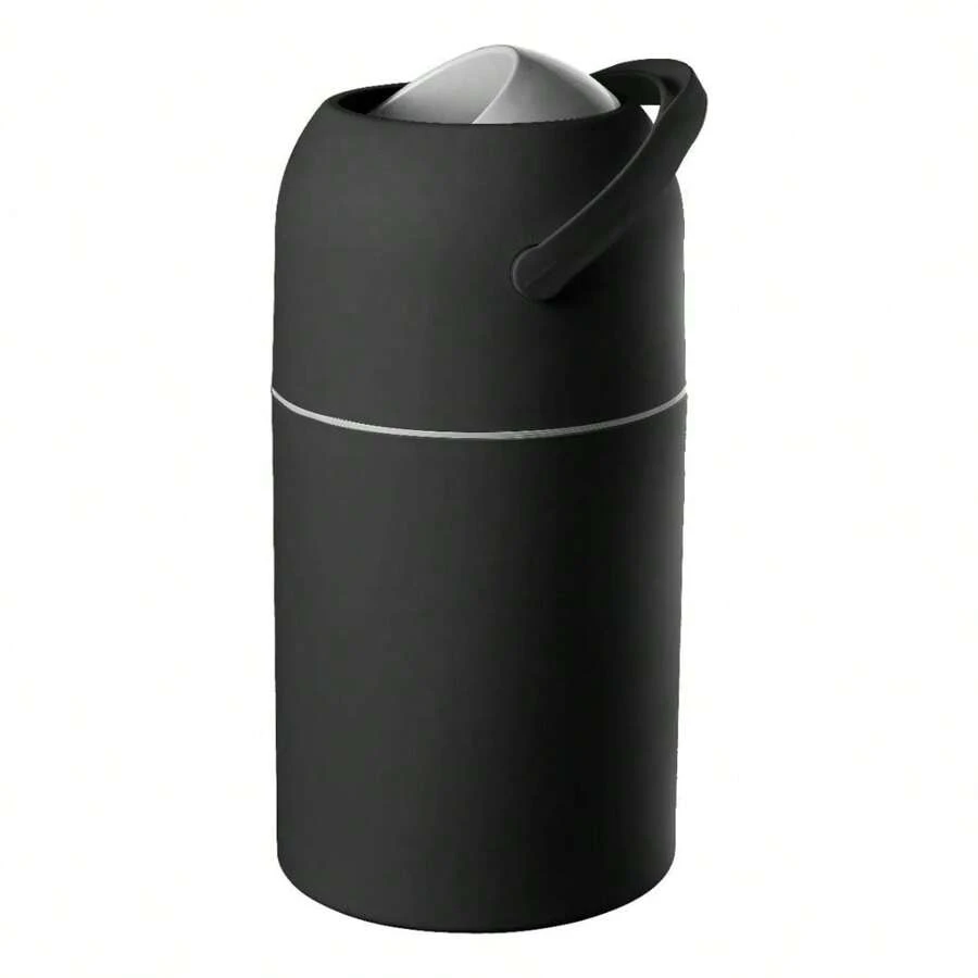 Baby Mel Bathroom Trash Bin - Black - View 1