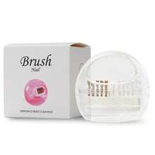 Làm móng tay Mũi khoan Người dọn dẹp Với Có thể tháo rời Dây thép Lông bàn chải Và Làm sạch Hộp - Trong sáng - Xem 2