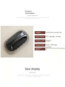 帶手柄的海綿洗碗神奇強力海綿,廚房洗碗工具,可除鏽和清潔鍋底 - 黑色 - 查看 10