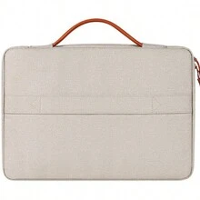 1pc Khaki 15.7*11in Portable Laptop Bag For 14.1-15.4 Inch Notebook And Digital Storage Bag - Khaki - View 3