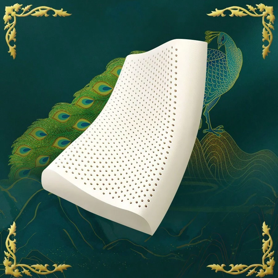 Thailand Latex Pillow Contour Design Height Adjustable Neck Support Pillow K5 - Beige - View 1