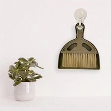 1pc Small Broom And Dustpan Set Mini Dustpan And Brush Set Handheld Broom And Dustpan Set - Coffee Brown - View 5