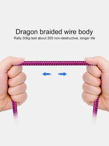 20W Micro USB 数据线 [1/2 条装/3.3/6.6/9.9 英尺]，快充线，安卓充电线，长款安卓手机充电线，兼容三星 Galaxy S7 S6 Edge J7 S5 Note 5 4 G4 K40 K20 MP3 诺基亚快速数据线 - 玫紅色 - 查看 3