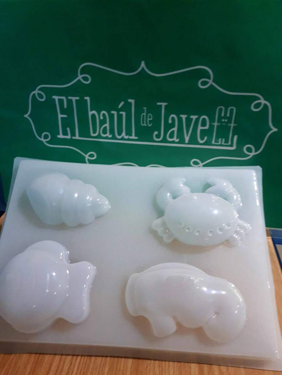 Molde para Gelatina con Forma de Animales Marinos Grandes - Blanco - Ver 1