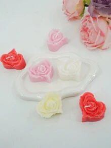 2 件裝禮品套裝心形香氛蠟燭,適合用作香,適合任何裝飾,完美的情人節禮物 - 黃色 - 查看 4