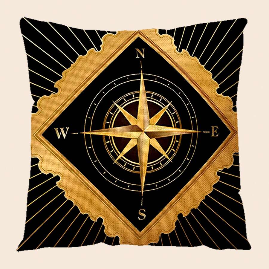 1入組大理石紋理聚酯沙發墊套,北歐簡約風格裝飾枕套,適用於客廳、臥室,單面印花枕套 - 彩色 - 查看 1