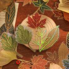 1入組40張天然筆記系列復古植物元素裝飾貼紙,具有熱壓技術（pvc） - 彩色 - 查看 6