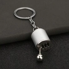 1pc Creative Car Gear Shift Lever Shaped Keychain - Multicolor - View 2