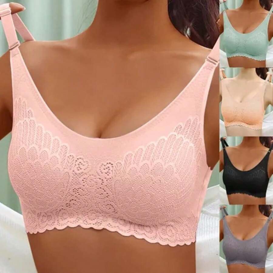Women Bras & Bralettes - 淺粉色 - 查看 1