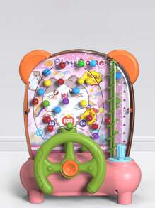 1pc Children's Beanbag Game Tabletop Toy For Parent-Child Interaction And Skill Training, Early Education Thinking Reaction Toy - Hot Pink - View 3