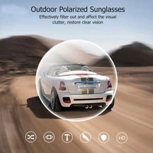 1pc Retro Round Metal Frame Fashion Glasses, Unisex Personalized Prince Mirror - Black - View 4