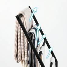 HOOBRO Freestanding Towel Rail, Towel Rack, 60 X 36 X 80 Cm, Towel Ladder With 4 Rails, For Bath Towels, Blankets, Space Saving, Vintage Brown And Black - 棕色 - 查看 6