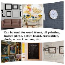 300 Pcs Picture Hooks For Hard Walls, Picture Frame Fixings, Kits Come With Sawtooth Hangers And Screws, Fit For Fixing Photo Frames Signs Wall Clocks Painting Craft - Black - View 6