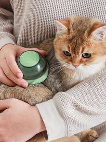 寵物沐浴刷,太空艙設計,可充電,帶有洗髮水分配器,適用於貓狗 - 綠色 - 查看 8