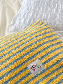 1pc Solid Color Pu Material Lock Catch Hand Bag & Crossbody Bag For Girls, Suitable For Daily Use - Yellow - View 7