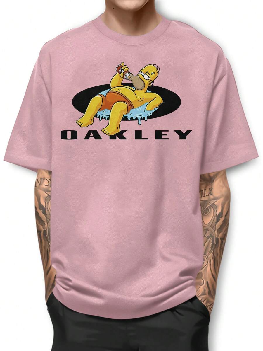 Men T-Shirts - Màu Hồng baby - Xem 1