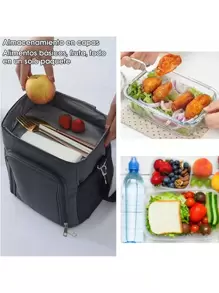 Large Capacity Thermal Lunch Bag, Shoulder Lunch Box