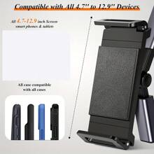 Car Headrest Mount, Tablet Headrest Holder - Stand Cradle Compatible With Devices Such As IPad Pro Air Mini, Galaxy Tabs, Other 4.7-10.5" Cellphones And Tablets - Black - Black - View 3