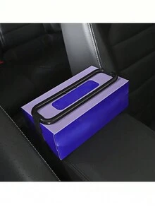 1入組車用遮陽板面紙盒&座椅背部紙巾盒蓋多功能車內掛式面紙盒,汽車面紙夾 - 黑色 - 查看 7