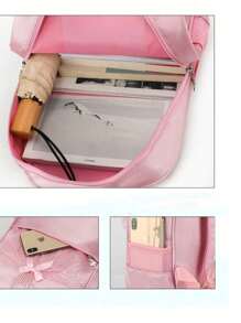 Mochila De Escolar Diseño De Moda Mochila De Baile De Paris Mochila Infantil - Naranja - Ver 4