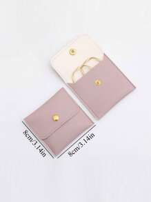 1pc Random Color Jewelry Storage Bag, Small Jewelry Storage Pouch For Travel, Gift For Valentine's Day