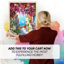 1pc DIY Acrylic Paint By Numbers For Adults On Canvas, Paint By Numbers For Adults Acrylic Kits With Frameless, Paint By Numbers For Kids, Painting By Numbers For Adults, Painting Kits, Oil Paint Number For Kids, Hobbies And Crafts For Adults, Diamond Painting Accessories, Diamond Painting Kits, 5D Diamond Art, Diamond Painting Set, Diamond Art Kits Clearance, Home Decor Set(16x20inch, Frameless)