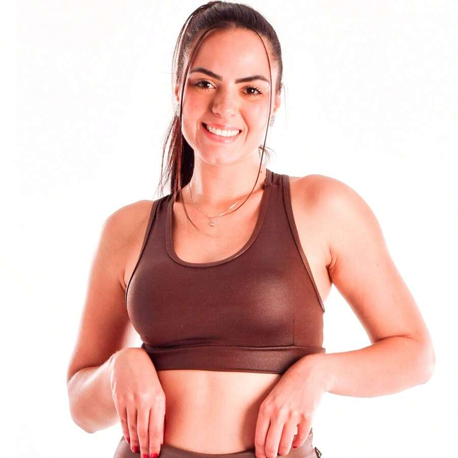 Women Sports Tees & Tanks - 鏽棕色 - 查看 1