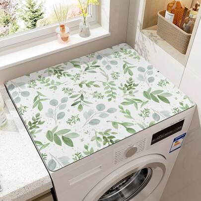 One Fresh Botanical Print Anti-Dust Pad, TPR Material For Washing Machine And Dryer,Bag,Organizer,Storage