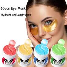 SADOER 60片甜美水果眼膜，有效对抗黑眼圈和眼袋，苹果/蓝莓/蜗牛/黄瓜口味，保湿抗皱，眼部护理面膜 - 彩色 - 查看 10
