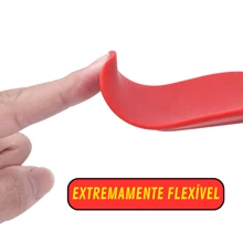 Kit 2 Espátula Culinária de Silicone Vermelha Para Confeiteiros e Cozinheiros de Cozinha Profissional Vermelha - Vermelho - Visão 5