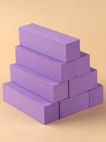 4 Sides Sanding Nail Sponge Files Purple Buffer Block Pedicure Manicure Care Nail Art Polishing Tools - Purple - View 6