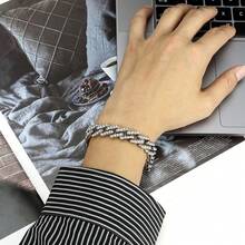 1pc Men's Alloy Creative Diamond-Shaped 13mm Necklace, Simple Versatile Chain Jewelry Suitable For Men And Women Daily Wear - hip hop necklace - View 6