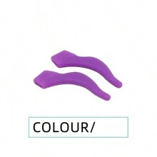 1對眼鏡配件眼鏡腿矽膠耳墊,防滑,大號勾耳,眼鏡運動握把,男女通用可愛時尚創意禮物 - 彩色 - 查看 5