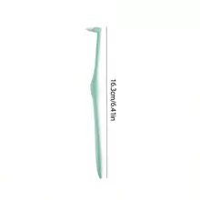 1 件/4 件正畸牙间刷，单捆软牙刷，口腔护理工具，牙间牙齿清洁，适合矫正牙齿和戴牙套的人（颜色随机） - 綠色 - 查看 5