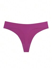 女款 6 件/套無縫低腰一體成型邊緣彈性冰絲丁字褲 - 彩色 - 查看 9