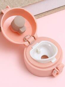 1個時尚不銹鋼漸層色漏水防滴水瓶和鎖定蓋 - 粉色 - 查看 3