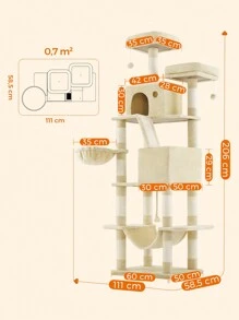 Feandrea Cat Trees & Condos - 米色 - 查看 5