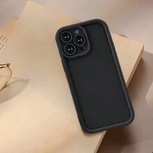 1 个黑色简约凹凸防摔防刮 Tpu 手机壳带凹槽保护设计兼容 iPhone 11/11pro/11pro Max/12/12mini/12pro/12pro Max/13/13mini/13pro/13pro Max/14/14pro/14plus/14pro Max/15/15pro/15plus/15pro Max - 黑色 - 查看 5