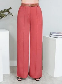 Women Pants - Màu Hồng  San hô - Xem 2