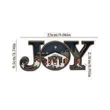 1個情人節木製裝飾品,創意diy字母木片,適用於家居裝飾和心形婚禮裝飾 - 咖啡棕 - 查看 6