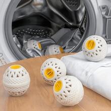 1個洗衣房烘乾球,抗靜電可重複使用的洗衣球,塑料衣服烘乾和擴張柔軟劑球 - 彩色 - 查看 1