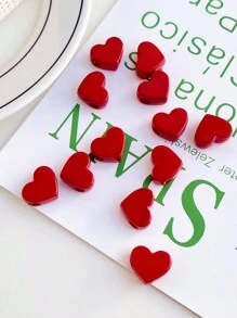 chenming 20入組各種顏色的心形亞克力珠子,適用於學生、日常穿著、假日期間和diy珠寶製作用品批發 - 20pcs - 查看 18