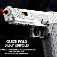 1pc Adult Mini Gun Toy, Stress-Relief Toy For Adults, Suitable For Relieving Adhd, Anxiety, Best Gift For Friends - White - View 6