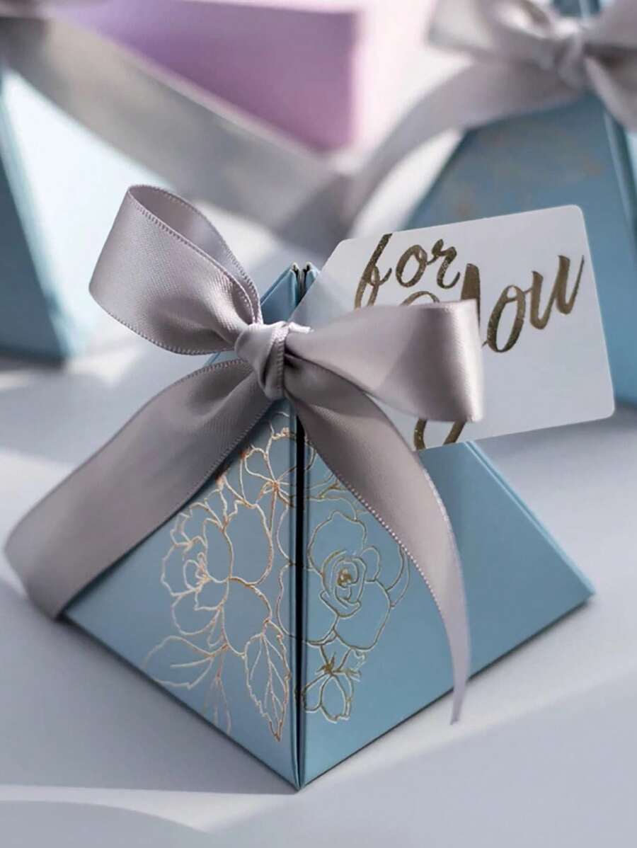 20 Scatole Regalo Con Nastro Bianco 12x12x9cm - Per Matrimoni, Compleanni E Natale | Ideale Per Damigelle E Regali Speciali - Foto 7