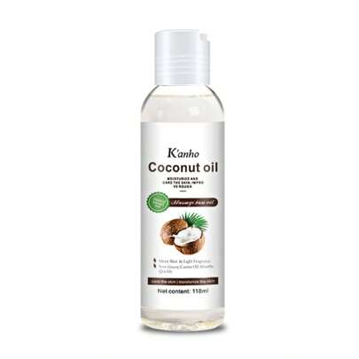Kanho Coconut Oil Massage Base Oil 118Ml Natural Ingredients Selection Of Natural Plant Raw Materials Moisturize And Care Skin Improve Rough Soft Skin Easy To Absorb Bright Hair Friends Gift Birthday Gift 1Bottle Kh-075