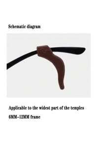 1對眼鏡配件眼鏡腿矽膠耳墊,防滑,大號勾耳,眼鏡運動握把,男女通用可愛時尚創意禮物 - 彩色 - 查看 3