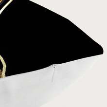 1pc Marble Pattern Pillow Case, Nordic Simple Sofa Cushion Cover, Living Room Decor, Bedroom Decor, Single-Sided Printed Throw Pillow Cover - Multicolor - View 4