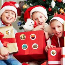 500 件/卷自然風景貼紙,可愛卡通美學 1 英寸標籤貼紙卷,有 10 種不同圖案,用於剪貼簿,自粘密封文具卡信封,兒童禮物,青少年派對用品,激勵,獎勵和鼓勵 - 彩色 - 查看 3