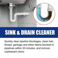 Jue-Fish Drain Cleaner, Toilet And Kitchen Drain Pipe Anti-Clogging, Odor-Clearing Cleaner - Blue - View 9